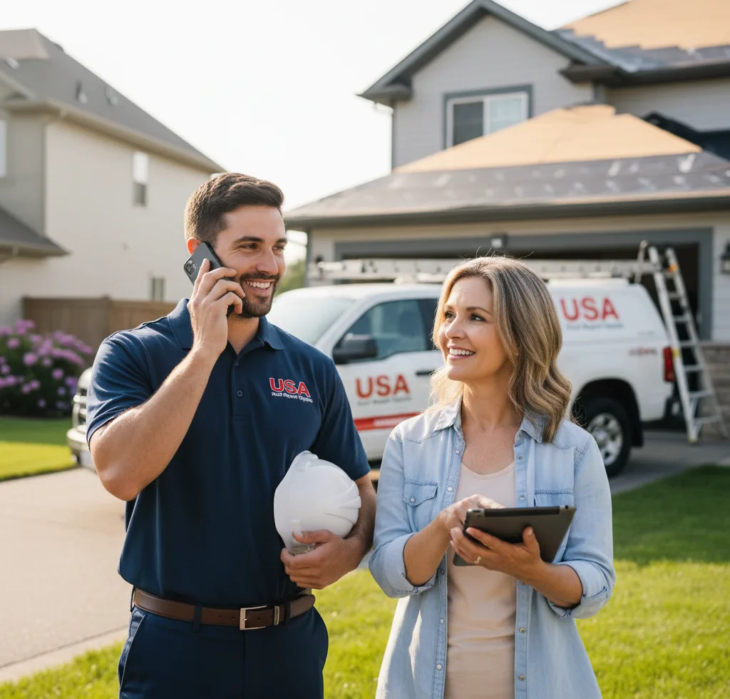 USA Roof Repair Experts customer support in Wright